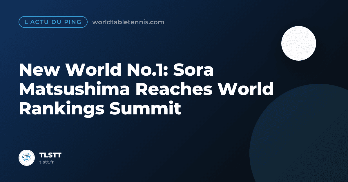 New World No.1: Sora Matsushima Reaches World Rankings Summit